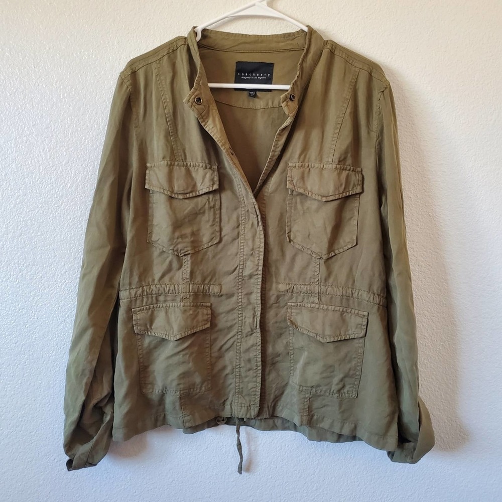 Sanctuary Army Jacket Size Large Green